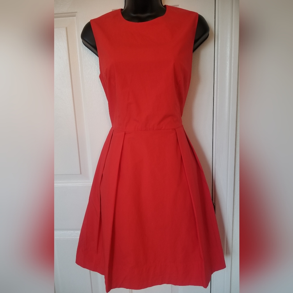 Gap Pleated Red Dress